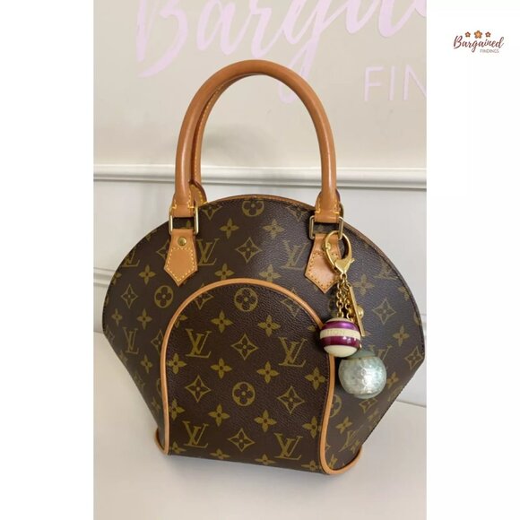 Authentic LOUIS VUITTON Jade/Purple/Cream Fleur Ball Bag Charms - Picture 5 of 10